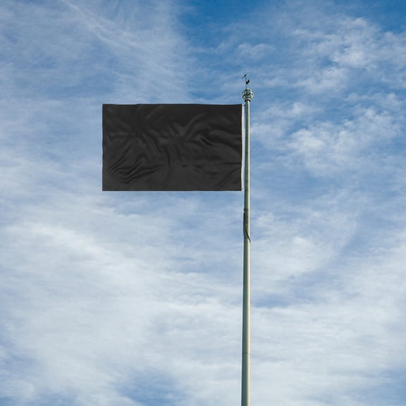 LITINKIMI Simple Chic Black Polyester Garden Flag for Festivals Outdoor Use