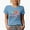 Baby Blue, variant on Distressed Kiss Me I'm Irish - Retro St. Patrick's Day Art Merch, Baby Blue T-Shirt, Small