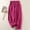 Linen Pant-Hot Pink, variant on Linen Pants Women Work Straight Wide Leg Trousers with Pockets Dressy Beach Elastic Waist Pants Fall Trendy Lounge Pleated Pull on Trousers