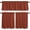 Burnt Ochre, variant on Pure Lavender Purple Kitchen Curtains Set, Tier Curtain 24 Inches Length, Solid Color Minimalist Art Window Treatment Valance and Tiers Set Decor for Living Room/Bedroom