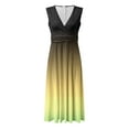 thumbnail image 5 of Summer Dresses for Women 2026 Sparkly Sequin Gradient Color Sleeveless Deep V Neck Flowy Maxi Dress Wedding Guest Dress, 5 of 6