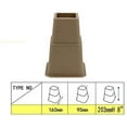 thumbnail image 5 of 3" , 5" or 8" Brown, Adjustable Bed Furniture Legs, Heavy Duty Plastic - Bed Risers Set of 4, 5 of 9