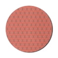 thumbnail image 1 of Abstract Mouse Pad for Computers, Ethnic Pattern Mosaic Tile Lile Colorful Motifs Illustration Art, Round Non-Slip Thick Rubber Modern Mousepad, 8" Round, Burnt Sienna and Multicolor, by Ambesonne, 1 of 2