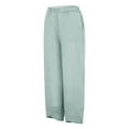 thumbnail image 5 of VEKDONE Capri Pants for Women Casual Summer Lightweight Cotton Linen Pants Loose Fit Tulip Hem Trendy Capris with Pockets of Mint Green M, 5 of 7