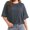 Deep green, variant on Women's Oversized Workout Cropped T Shirts Crew Neck Short Sleeve Casual Loose Summer Crop Tee Tops