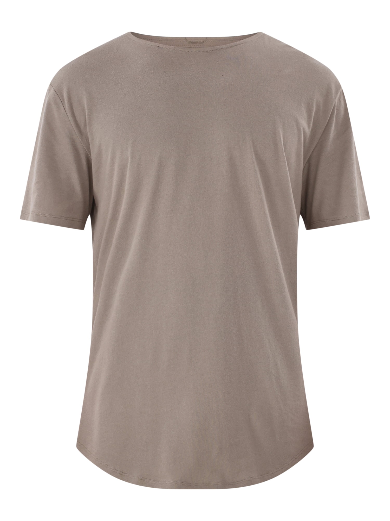 No Boundaries Men's & Big Men's Longline Curved Hem Elongated Tee Shirt, 2-Pack, Sizes XS-5XL