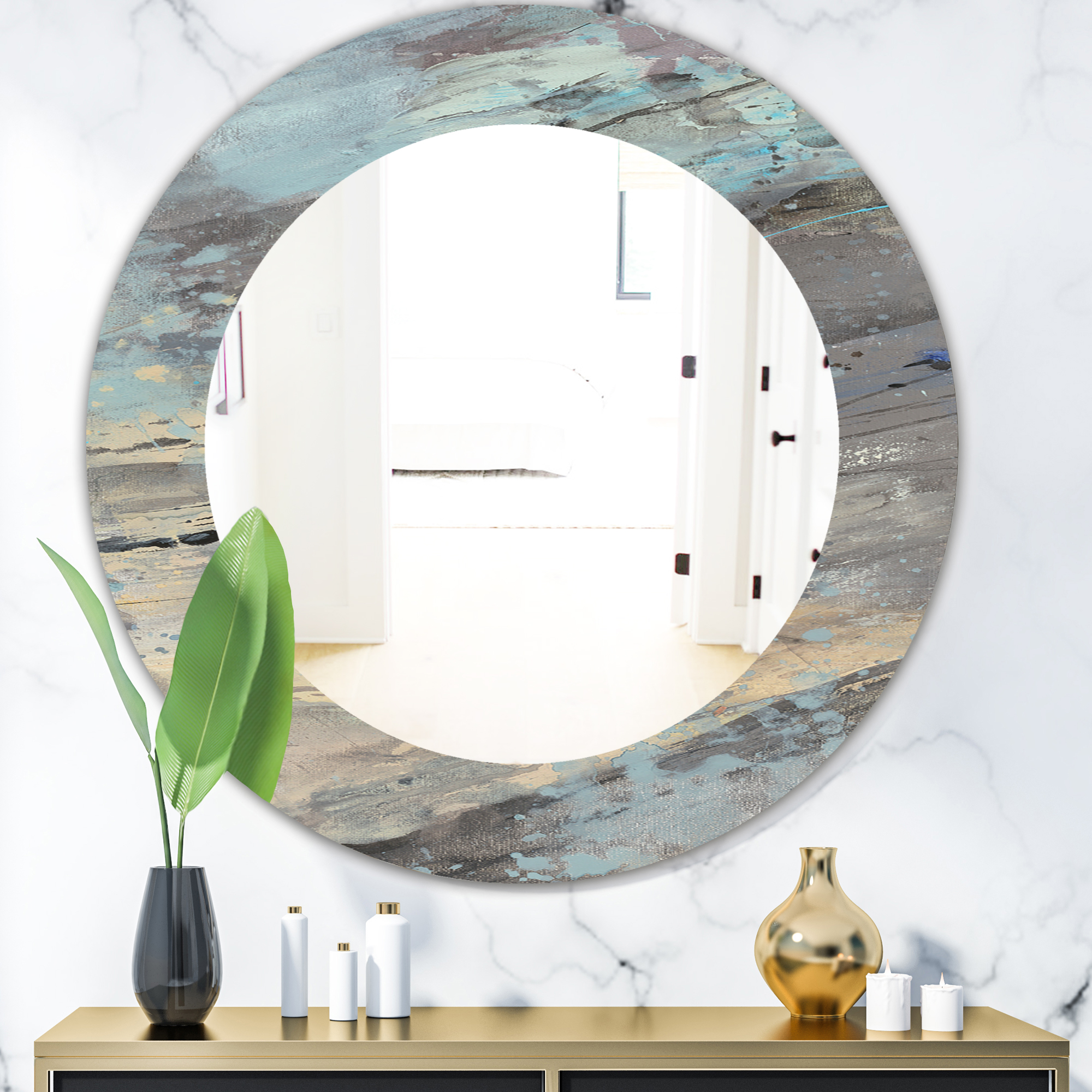 Designart 31.5" x 31.5" Modern,Contemporary Wall Mirror