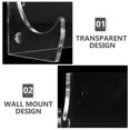 thumbnail image 2 of HLONK 2 Pcs Rolling Pin Stand Rolling Pins Acrylic Rolling Pin Holders Multipurpose Wall Rack, 2 of 6