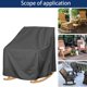 thumbnail image 4 of Xihbxyly Funda para Muebles de Patio, Impermeable, para Mecedoras, Anticenizas, para Taburetes de Jardín, Protección Total, Diseño Ajustable, para Exteriores, Beige/Negro, 70 X 83 X 99 Cm, 4 of 4