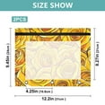 thumbnail image 3 of Yellow Roses 3-Ring Binder Pouches A4 Size Zipper Pocket File Storage 2 Packs, 3 of 6