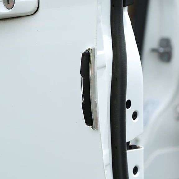ibasenice 4Pcs Black Car Door Bumper Protective Install No Drilling Needed for Car Use