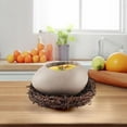 thumbnail image 6 of Xecvkr Oval Shaped Ceramic Bowl Microwave Oven Safe Yogurt Dessert Restaurant Tableware Multi Use Lightweight Large Eggshell Kitchen Decor 1 Piece, 6 of 8