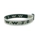 thumbnail image 1 of Pulsera con estampado de letras en jacquard y correa para la muñeca, pulsera unisex WWJD, pulsera ajustable, 1 of 6