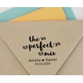 thumbnail image 4 of Printtoo Personalized&nbsp;Heavy Duty Black Self Inking Wedding Favor Round Rubber Stamp The Perfect Mix Custom&nbsp;Stamper-40 mm, 4 of 6