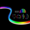 thumbnail image 2 of Xtreme 6.5Ft Neon Multicolor Led Strip Customizable With Remote Control 16 Colors/4 Flash Modes Bendable For Creative Shapes Easy-To-Install Usb-Powered From 5V Source Or Via Wall Charger, 2 of 4