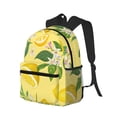 thumbnail image 2 of Vsdgher Lemon Print Unisex Large Capacity Bookbag Schoolbag Casual Daypack for High School/College/Teens/Travel/Work, 2 of 8