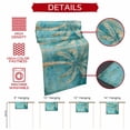 thumbnail image 5 of Green Tree Coastal Beach Table Runner 70 Inches Long, Vintage Tropical Plant Cotton Linen Table Runners Dresser Scarves, Decorative Fabric Tabletop Scarf Furniture Cover for Home Dinner Party 13"x70", 5 of 8
