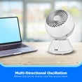 thumbnail image 5 of Midea Smart TurboBreeze Globe Air Circulator, 5 speeds with Remote, White, 5 of 12