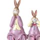 thumbnail image 4 of 3 uds figuritas de conejo encantadoras escultura de resina pie colgante estatua de conejo para el hogar Violeta Zulema Figuras de conejitos, 4 of 4