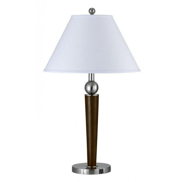 Cal Lighting Hotel 17 Metal Desk Lamp With Single Rock In Espresso White Com Cal Lighting Hotel 17 Metal Desk Lamp, River Of Goods Silver Perforated Metal Floor Lamp
