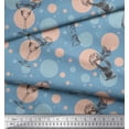 thumbnail image 3 of Soimoi Rayon Crepe Fabric Dot & Cocktail Beverages Print Fabric by Yard 46 Inch Wide, 3 of 3