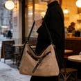 thumbnail image 4 of SIYTUAU Convertible Tote Bag Large Capacity Suede Design With Shoulder And Backpack Carry Options For Women Travel, 4 of 6