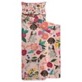 thumbnail image 2 of Dogs with Pioneer Flower Toddler Nap Mats for Kids Preschool,Sleeping Mat Bag or Kids,Toddler Sleeping Bag,Toddler Nap Mat or Daycare, 2 of 6