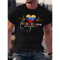 thumbnail image 1 of Camiseta con estampado 3D para hombre, inspirada en Venezuela: informal y cómoda, con divertido diseño de grafiti, poliéster transpirable, lavable a máquina. Para adultos, hombres, mujeres, adolescent, 1 of 6