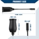 thumbnail image 5 of Adaptador de encendedor de cigarrillos de 12 V / Cable convertidor de encendedor de cigarrillos hembra USB tipo C interior para automóvil RV / Plástico ABS duradero 0,19 m / 1 pieza Negro, 5 of 7