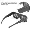 thumbnail image 4 of Cateissary 8 modos Quick Flash USB Led Party USB Charge Gafas luminosas Glow Gafas de sol Navidad Concierto Luz Juguetes Decoraciones de Halloween Kits de decoración para fiestas azul Cateissary JJ22333-02B, 4 of 6