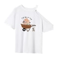 thumbnail image 3 of Camiseta para mujer Camisa de cuello redondo Tops de verano femeninos para deportes desplazamientos trabajo L, 3 of 7