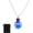Blue, variant on Vial Necklace, Small Heart Glass Bottles Jars Pendants with Cork Stoppers Velvet Bag for Jewelry Pink -