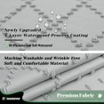 thumbnail image 3 of Dynamene Cortina De Ducha De 78 Pulgadas De Largo Cortinas De Ducha De Tela Altas A Rayas Geométricas Con Mechones Boho Para Decoración De Baño Juego De Cortinas De Ducha De Lujo Con Gancho Sin Arruga, 3 of 5