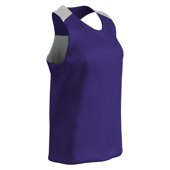 Champro Middie Reversible Lacrosse Pinnie Women's Purple and White