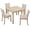 Light Oak, variant on HSUNNS Dining Table Set for 4, 34.5" Square Wooden Kitchen Table Sets with Upholstered Seats Chairs, 5-Piece Dining Room Table Set for Small Space, Breakfast Nook, Light Oak