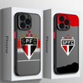 thumbnail image 2 of Club S-SAO-Paulo FC For Apple iPhone 15 14 13 12 11 mini Pro Max 8 7 6S 6 XR X XS Plus Frosted Translucent Phone Case, 2 of 5