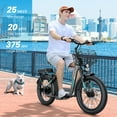 thumbnail image 5 of Caroma Peak 1200W Electric Scooter with Seat, 20" Fat Tire Electric Scooter Adults 48V Removable Battery, Up to 30Miles & 20MPH, Foldable Adult Electric Scooter for Commuting with Basket&2 Seater, 5 of 7