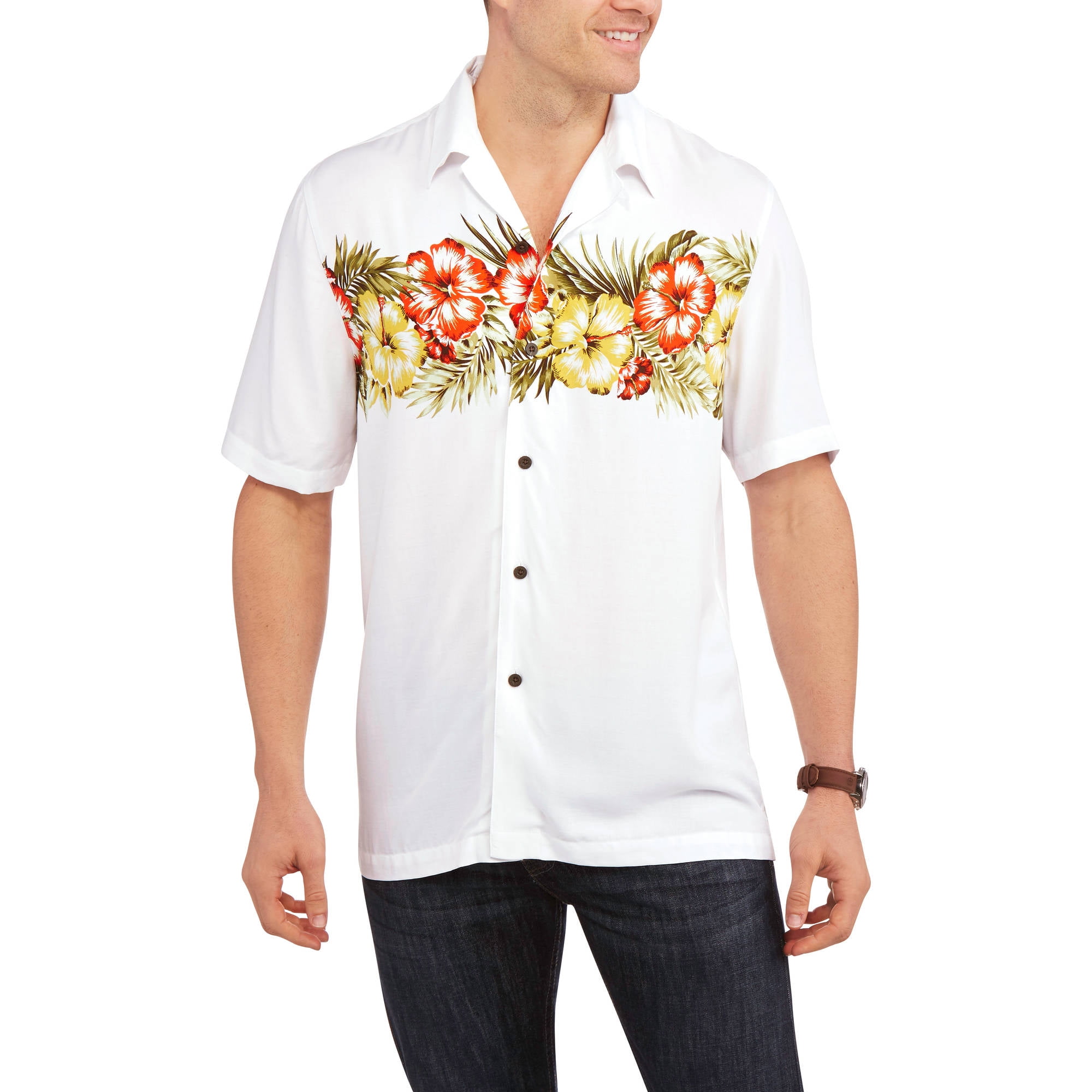 walmart hawaiian shirts men