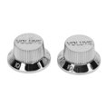 thumbnail image 2 of Guitar Control Knob, Strong Plastic Electric Bass Volume Control Knob Lightweight 4Pcs  For Maintenance Gold,Silver, 2 of 8