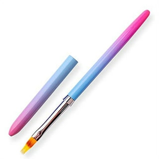 8 Pcs Nail Brush Pen Premium Upgrade Wood Handle, Gradient Painting Brush  Set UV Gel Flower Drawing Pen Purple Wood Handle Manicure Nail Art Polish