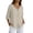 Beige, variant on Embroidered Tops for Women Cotton Linen Shirts Tunics Tops Traditional Mexican Shirts Gauze Blouses 3/4 Sleeve Boho V Neck Tops for Women Mexican Blouses for Women Bohemian Shirts Black 2XL
