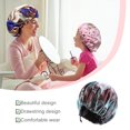 thumbnail image 4 of Sonducket Sleep Bonnet Extra Large Sleeping Hat Doble capa con cordón Turbante para el cabello Patrones bohemios Suministros para la cabeza Sombreros Ameba verde Sonducket AP009761-06, 4 of 6