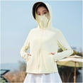 thumbnail image 2 of Kaemgyyd Women's Sun Protection Hoodie Lightweight UPF 50+ Long Sleeve Outdoor Fishing Hiking Sun Shirt with Mask, 2 of 6