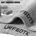 thumbnail image 6 of LWFBDTK 6 Pairs Mens Cushioned Ankle Socks, Low Cut Breathable Casual Socks, Soft/ Breathable/ Durable/ Odor-Resistant, Size 6-10, Gray, 6 of 8