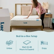 Lucid Refresh Full Tight Top 8 Medium Firm Memory Foam Mattress with Gel Infusion and Ventilation