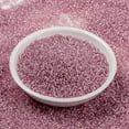 thumbnail image 2 of 1bottle MIYUKI Round Rocailles Beads Japanese Seed Beads (RR555) Dyed Rose Silver Lined Alabaster 15/0 1.5mm Hole: 0.7mm about 5555pcs/bottle 10g/bottle, 2 of 5