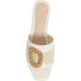 thumbnail image 5 of Cecelia New York MAUI Slide Sandal Alabaster White Leather Embellished Flat Mule (ALABASTER, 6.5), 5 of 6