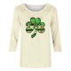 thumbnail image 2 of TaTaai Women St. Patrick's Print Crew Neck 3/4 Sleeve Black T-Shirt Loose Casual Top Ladies Spring Street Wear Lightweight Breathable Non-See-Through No Fading Soft Top Gift, 2 of 7