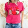 thumbnail image 3 of Fesfesfes Tshirt for Women's Valentine's Day Love Printed Short Sleeved T-shirt Top Short Sleeved Round Neck Top/Shirt Short Sleeve T Shirt M(US:6), 3 of 6