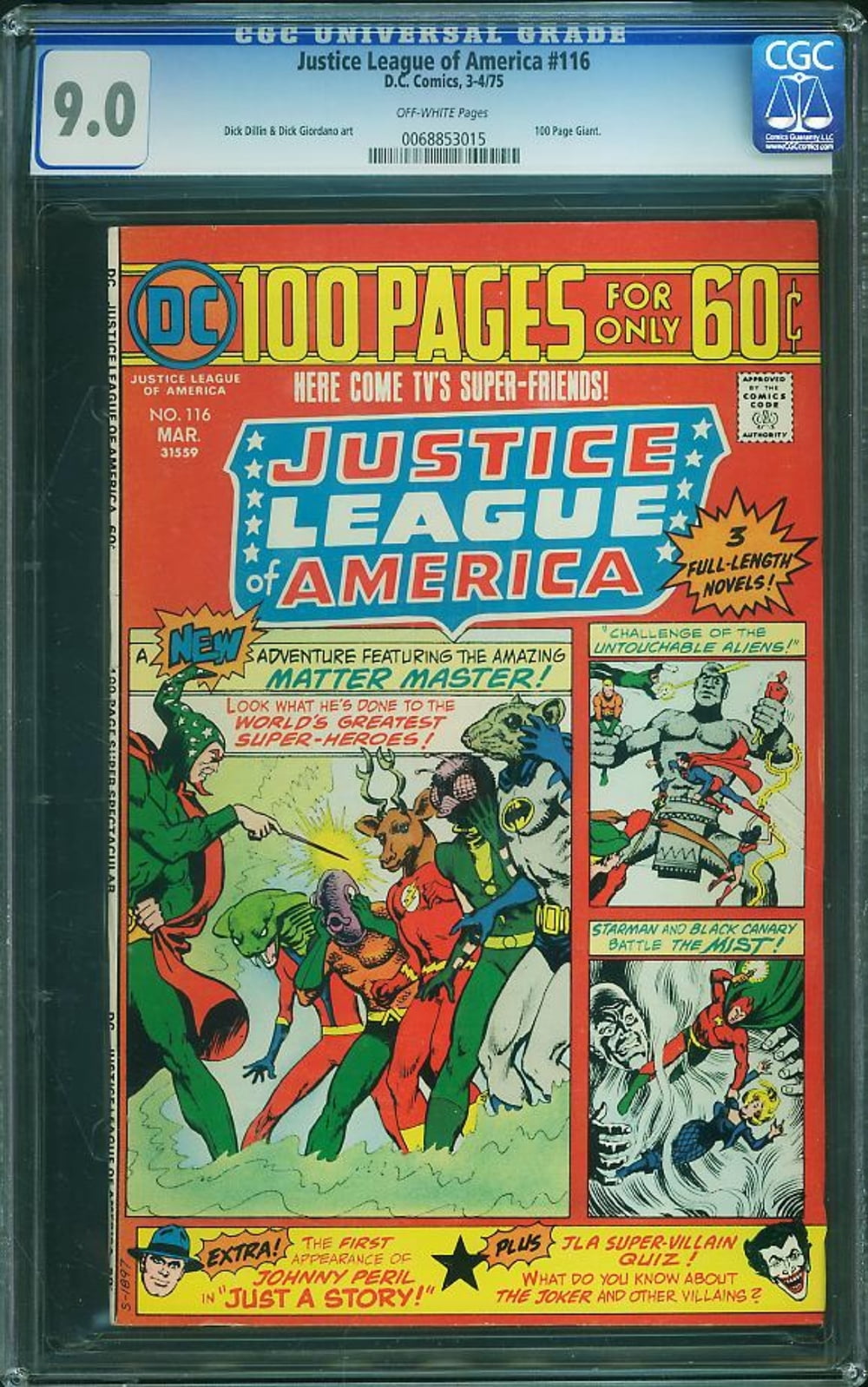 Cover of Justice League of America #116